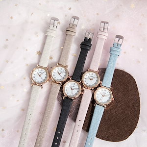 新型韓国系シンプル学生腕時計ローマ文字板ファッションファッション気質女性腕時計石英時計スポット