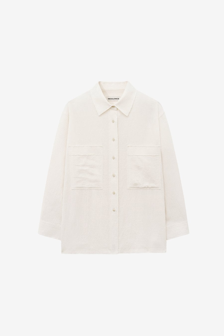 【INSILENCE】 OVERFIT NATURAL SHIRT : IVORY