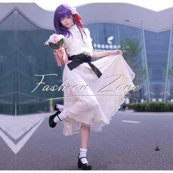 人気新作N0.1Fate Grand Order 間桐桜 ドレス コスプレ衣装 ウィッグ cosplay ハロウィン 演出服 変装