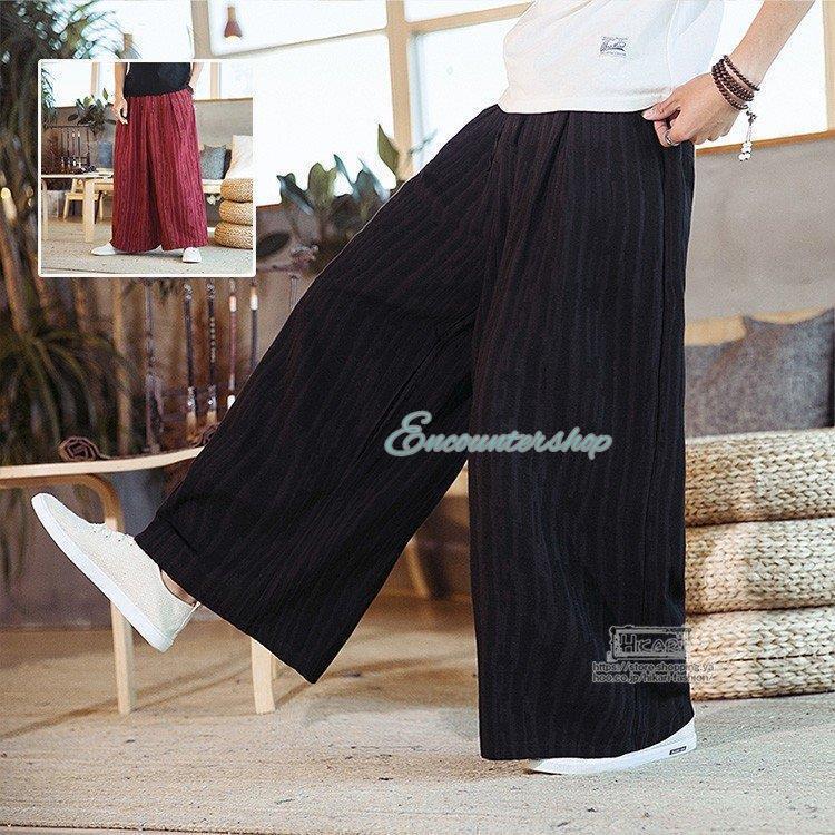 ワイドパンツ メンズ 麻パンツ サルエル リネンパンツ バギーパンツ 涼しい 黒 レッド 春 夏 秋 綿麻 新作 父の日 プレゼント 4,584円