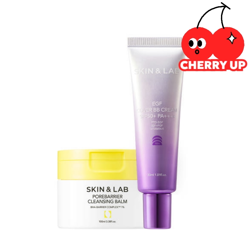 【特別セット】EGFカバービービークリーム 30ml［SPF50+ PA++++］＋ポアバリア クレンジングバーム 100ml 2点セットツヤ肌 高密着 ナチュラルカバー セミマット ベースアップ