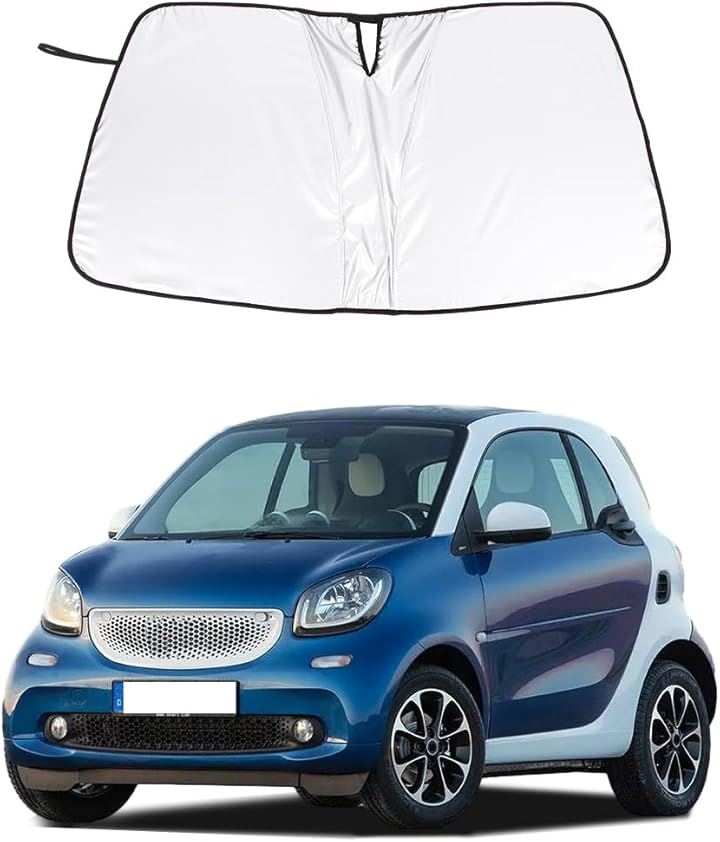 メルセデスベンツ スマート 2015～2021年に対応 フロントガラス サンシェード 車用 日よけ 遮光マジカルシェード カーシェード フロントサンシェード 夏(スチールワイヤータイプ) 4,805円