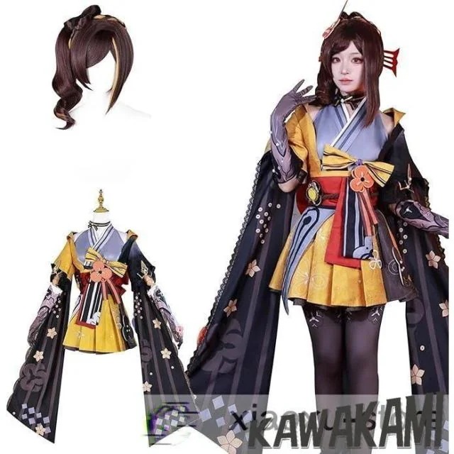 原神 コスプレ 千織 コスプレ 衣装 ウィッグ 靴 追加可