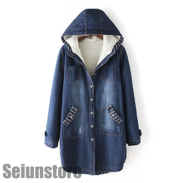 売れ筋秋冬新品 即納デニムコート ボア付き ロング ボアコート 冬 アウター ボア 裏ボア 厚手 防寒着 ジージャン ジャケット トップス 大人 あったか