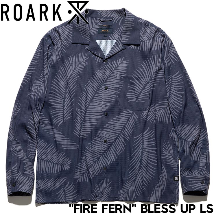 長袖シャツ 速乾 ROARK ロアーク FIRE FERN BLESS UP LS RLWJ1100-DNV 日本代理店正規品