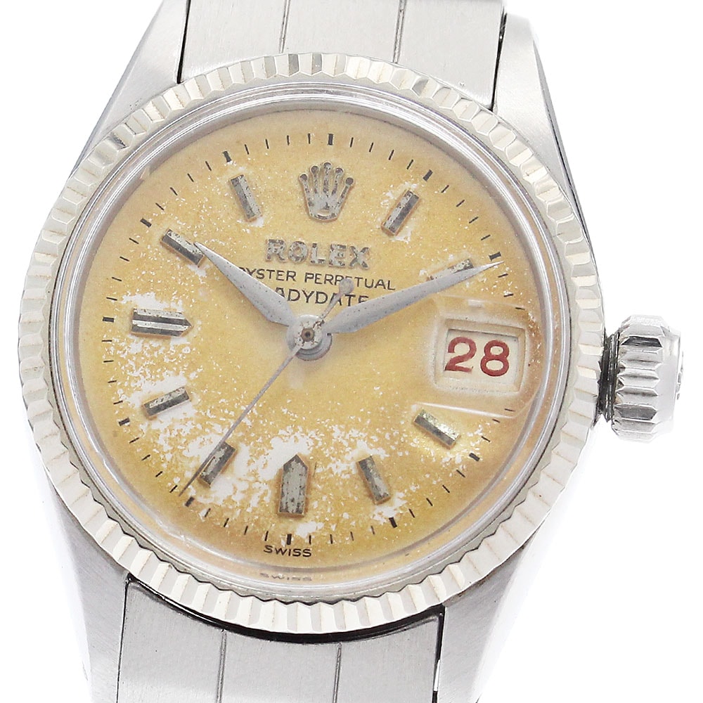 ロレックス ROLEX 6517 オイスターパーペチュアル レディデイト Cal.1130 WGベゼル 自動巻き レディース _938018【中古】