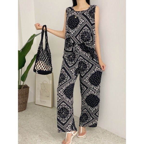 ペイズル 涼しい袖なし+パンツ上下セット