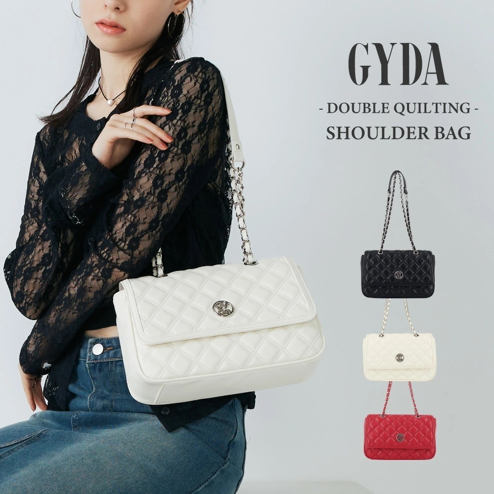 DOUBLEQUILTING ショルダーバッグ レディース ブランド GY-B354 かわいい おしゃれ チェーンショルダー