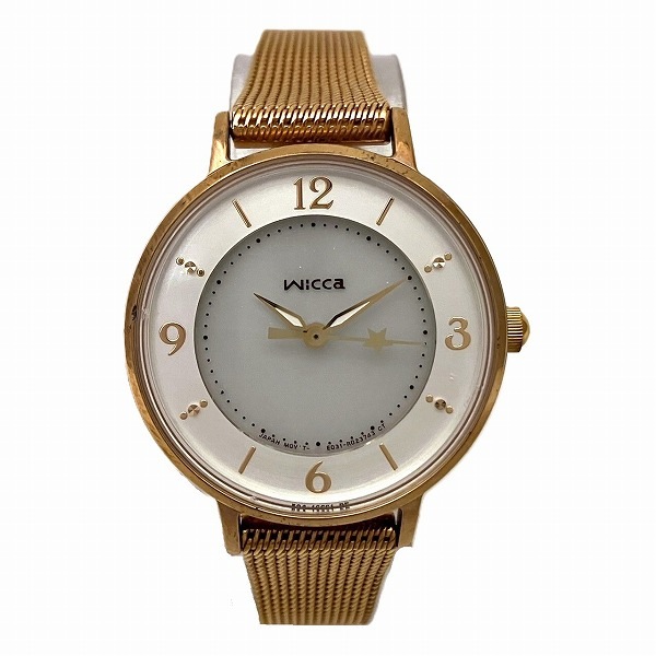 ウィッカ E-031R009281 ソーラー 時計 腕時計 レディース 【中古】