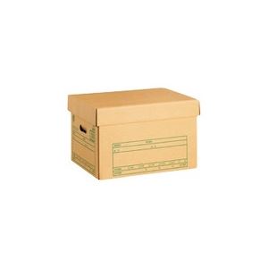 (まとめ) プラス 文書保存箱 フタ式 A4用 内寸：W420×D325×H270mm DN-302 1個 (×5セット)