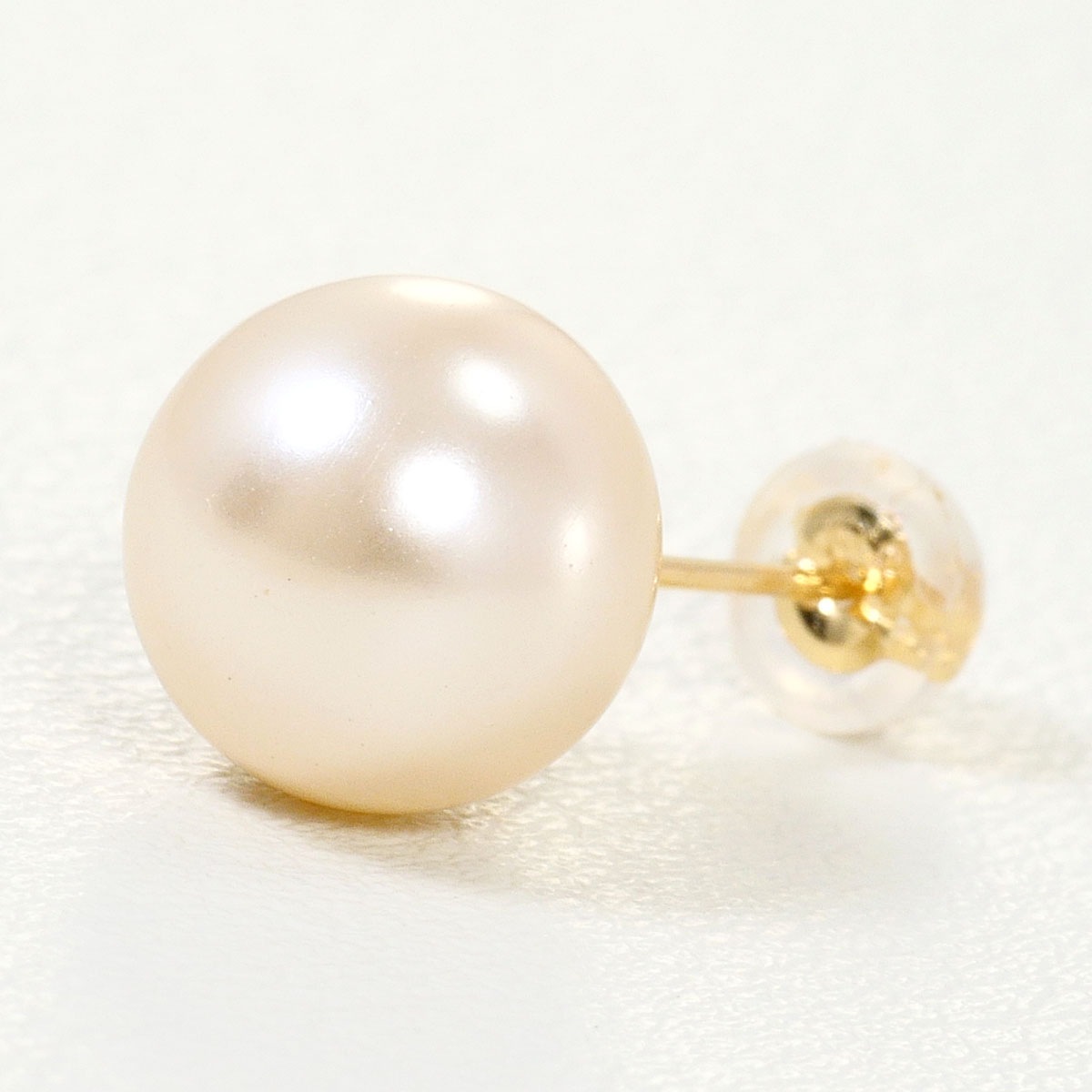 K18 18金 YG イエローゴールド ピアス(片耳) パール（真珠） 総重量約0.6g レディース 中古