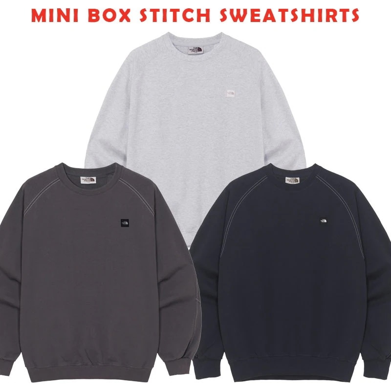 韓国正規品保証 関税負担なし NM5MR02J MINI BOX STITCH SWEATSHIRTS デイリー 基本 着装 男子 女子 人気 韓国 ファッション 男女共用 アウトドア