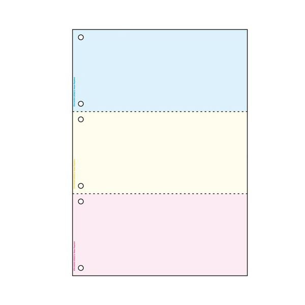 （まとめ）ヒサゴ マルチプリンタ帳票 撥水紙 A4カラー 3面 6穴 BPW2013 1冊（50枚） (×5セット)