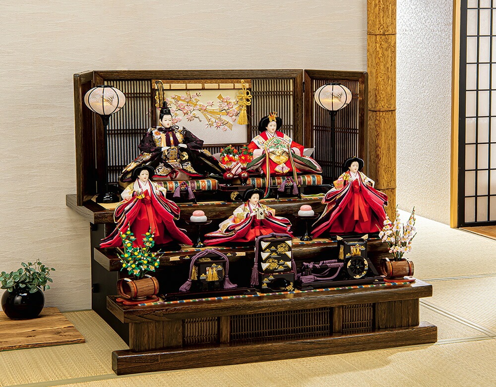 雛人形 ひな人形 お雛様 おひなさま かわいい 手作り 2025年 新作 秀光 限定品 送料無料 初節句 ひな祭り 五人 5人 豪華 3段 三段 男雛 女雛 買得 お得 人気 ランキング P80104 126,500円