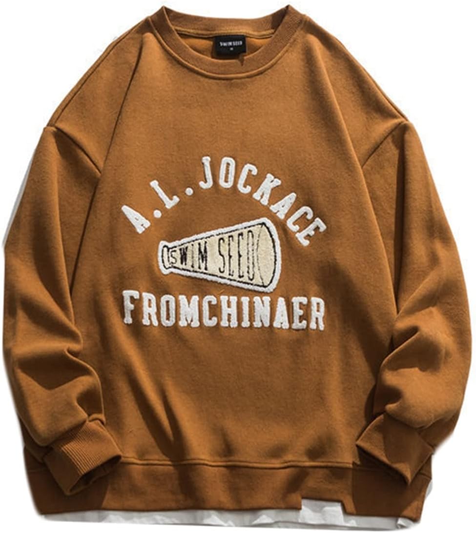 トレーナー メンズ 長袖 パーカー プルオーバー オシャレ 通気性 伸縮性 クルーネック 体型パカー トップス 柔らかい 丈長め カジュアル シンプル ハンサム スポーツ 春 英字柄 プリン