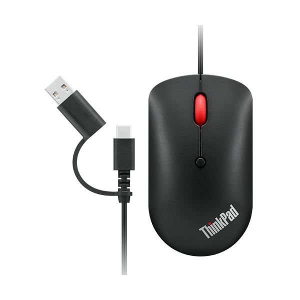 （まとめ）レノボ ThinkPad USBType-Cマウス 4Y51D20850 1個[x5セット]