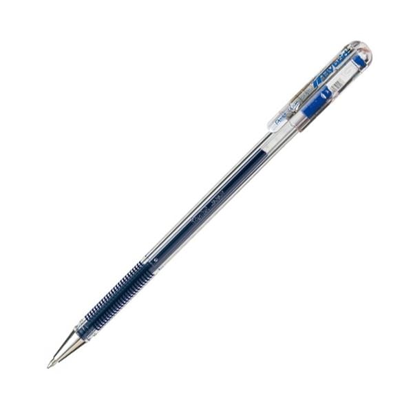 (まとめ) ぺんてる ゲルインクボールペン ハイブリッド 0.5mm 青 業務用パック EK105-GC 1箱(10本) (×10セット)