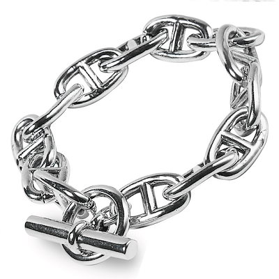 シルバー925 アンカーチェーン ブレスレット メキシカンジュエリー