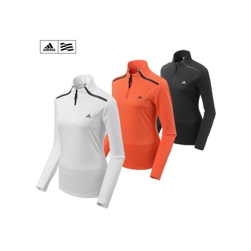 アディダスゴルフアディダス RTW1006F7 ウィンドストッパー LS ハーフハウスレディースロングスリーブ