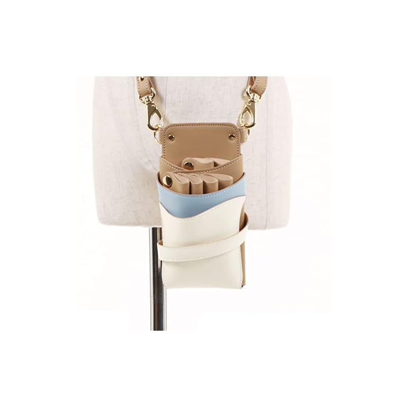 DEEDS オリジナル シエーナ no.324 ブルーMIX 青色 茶色 46丁入 シザーケース 美容師トリマー