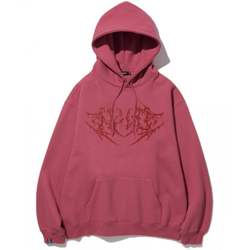 NOT4NERD ルートロゴプルオーバーフード-ピンク