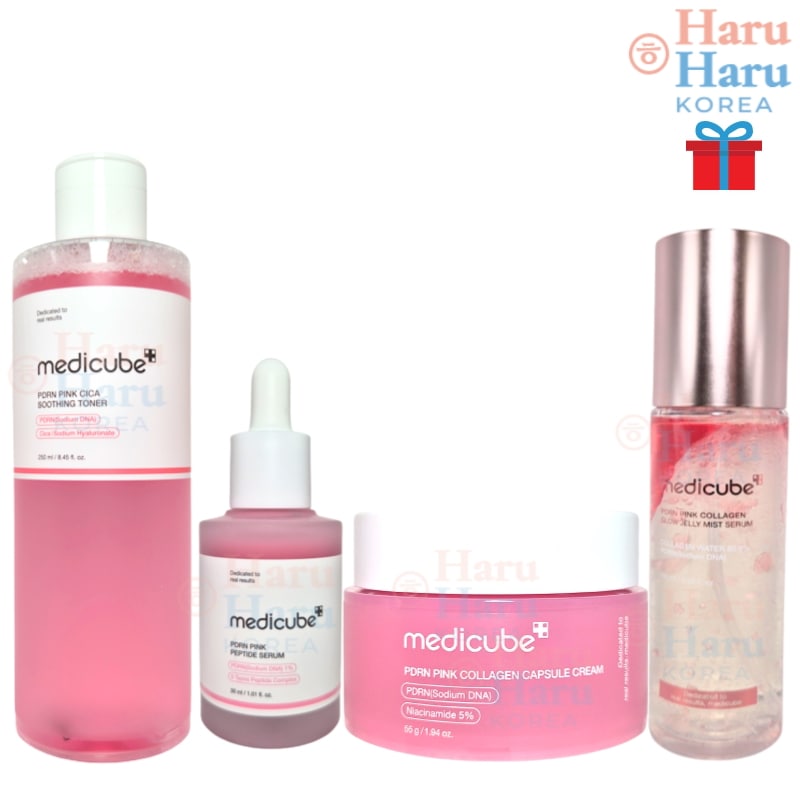 【Q10人気 PDRN 4点セット】PDRN ピンク シカ スージング トナー 250ml+PDRNピンクアンプル 30ml+コラーゲンカプセルクリーム 55g+ゼリーセラムミスト 100ml