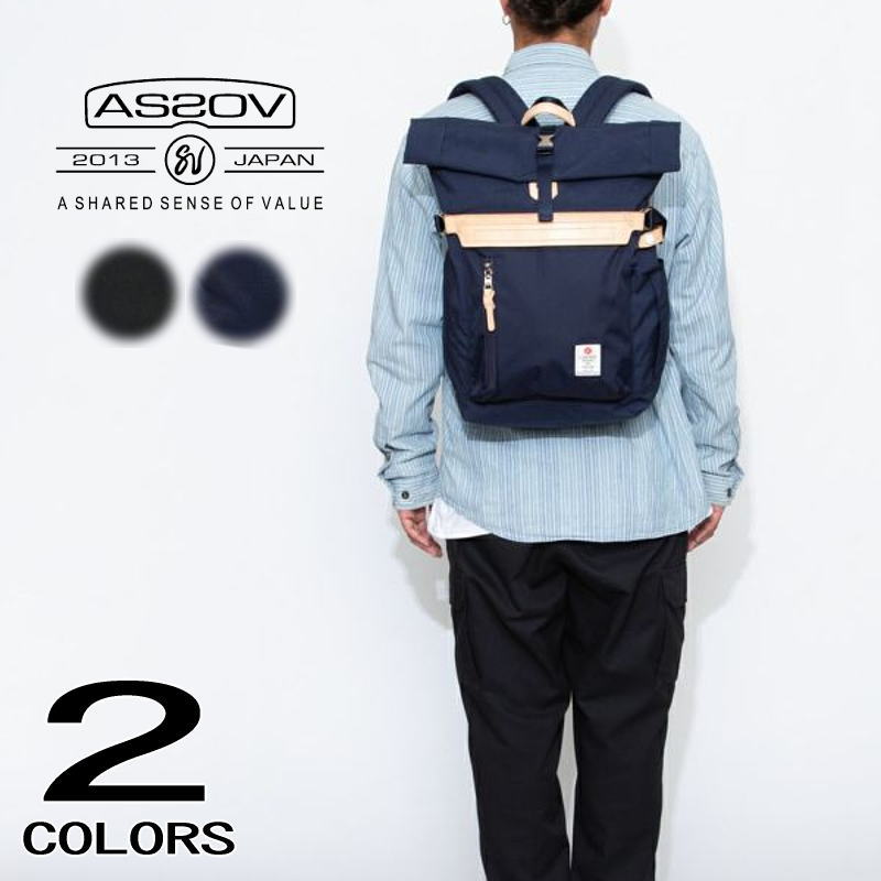 正規品 ハイデンシティ ロール バックパック 152311 BLACK/10 NAVY/75