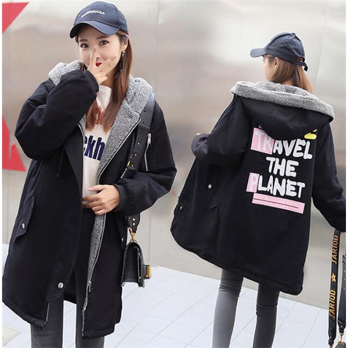 ロングコート レディース ブルゾン 裏ボア フード 厚手 アウター 冬 防寒 コート 防風 トレンチ