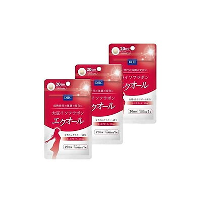 他サイト： 2個セット　大豆イソフラボン エクオール 20日分(20粒入り)×2 　賞味期限2027年5月以降の商品画像