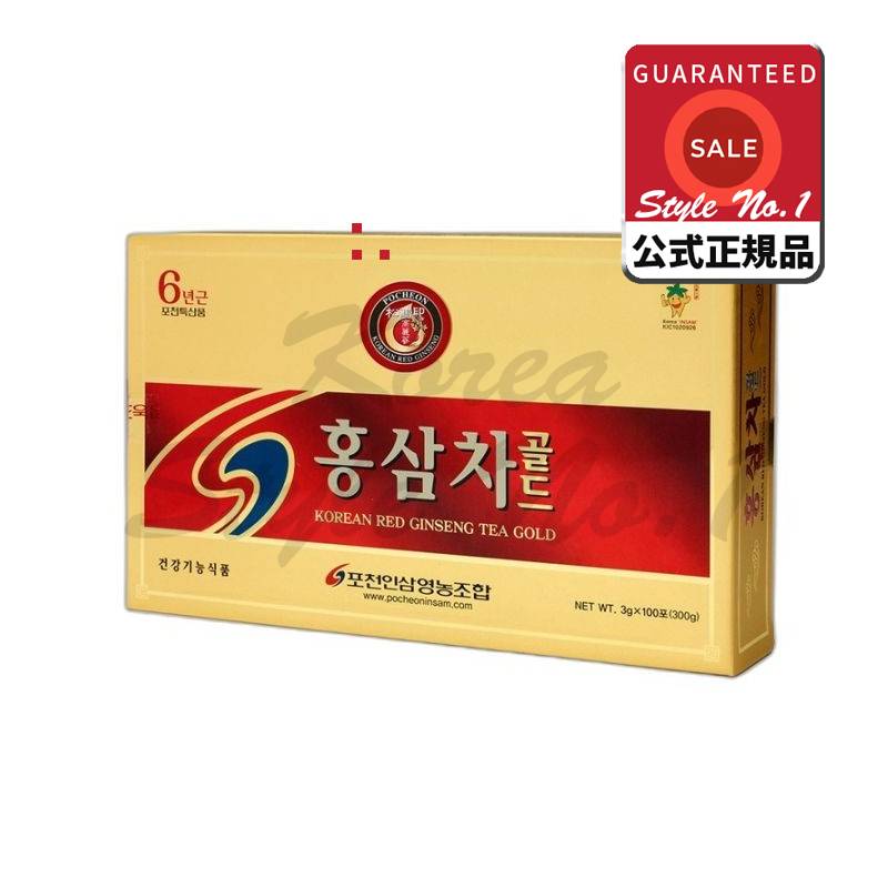 ポチョン人参栄農組合紅参茶100包3g 2個