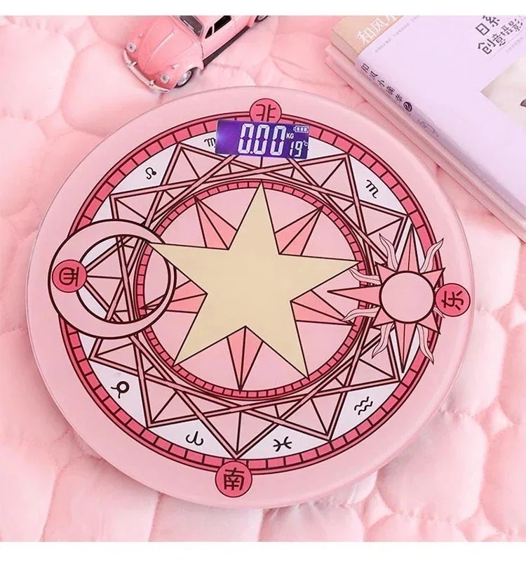 【10点セット】カードキャプターさくら体重計ヘルスメーターUSB液晶温度計薄い 体重コンパクト見やすい軽い かわいい236