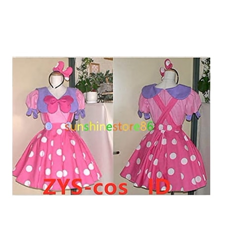 コスプレ衣装+髪飾 トゥーンタウン/ミニー