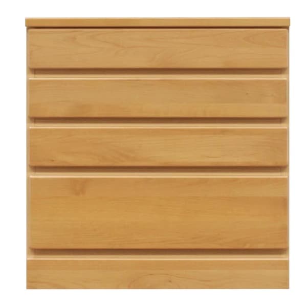 チェスト タンス 4段 約幅60cm ナチュラル 木製 日本製 ローチェスト ベッドルーム 寝室 リビング 完成品 開梱設置