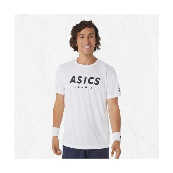 ASICS メンズ コート テニス グラフィック T (2041A259100) メンズ半袖ラウンドTシャツ 2041A259100 240