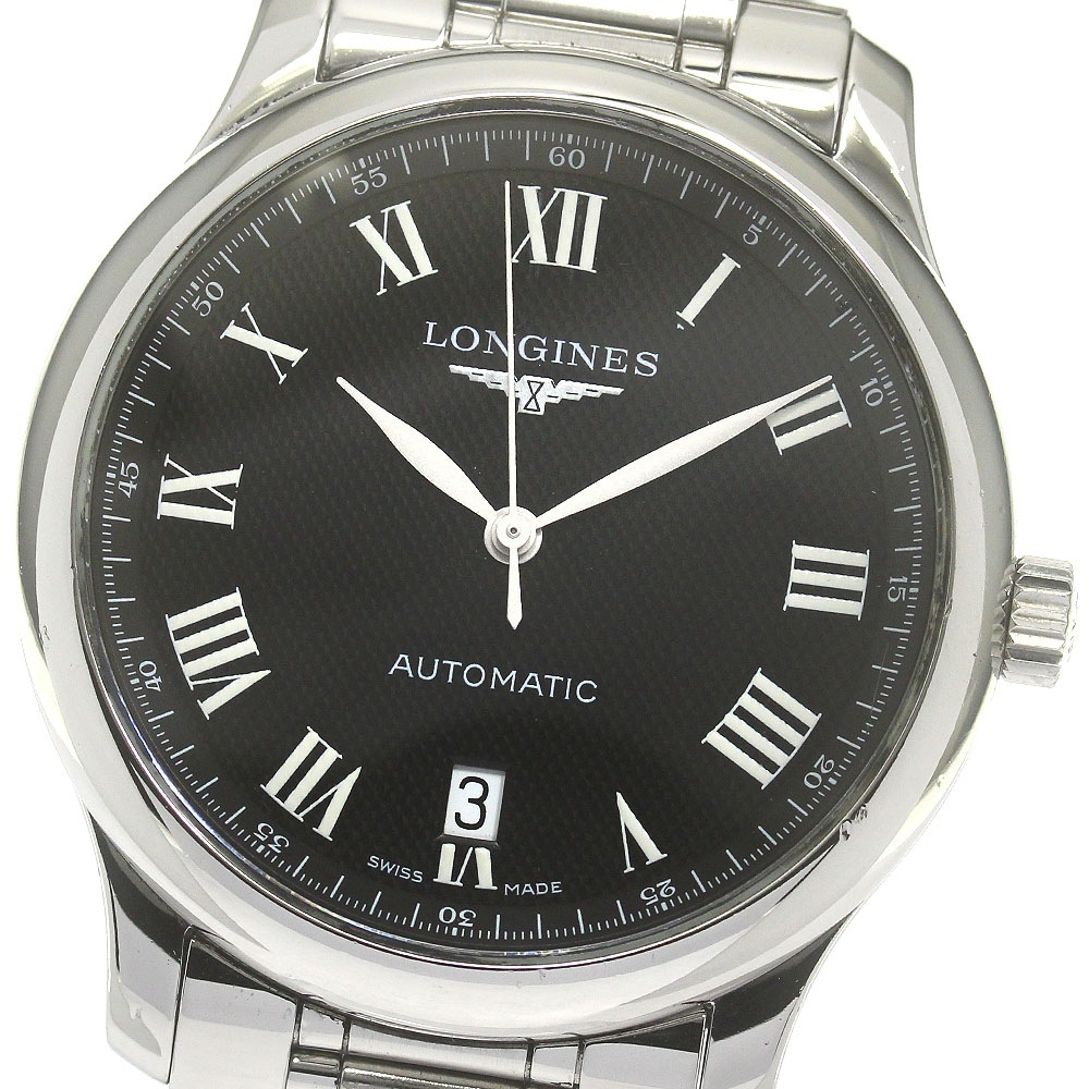 ロンジン LONGINES L2.628.4.51.6 マスターコレクション デイト 自動巻き メンズ _842525【中古】