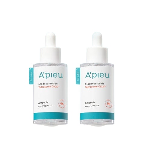 マデカソサイドテトラゾムシカアンプル 50ml×2 / 敏感肌ケア 肌鎮静 保湿集中美容液 ツヤと透明感 韓国スキンケア