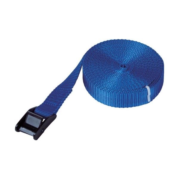 （まとめ）簡易結束ベルト 25mmx5m 青 TSB-255B 1本 [x3セット]