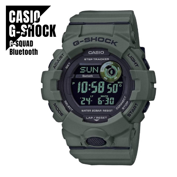 【即納】 CASIO カシオ G-SHOCK Gショック G-SQUAD ジースクワッド スマートフォンリンク 歩数計測 GBD-800UC-3 腕時計 メンズ
