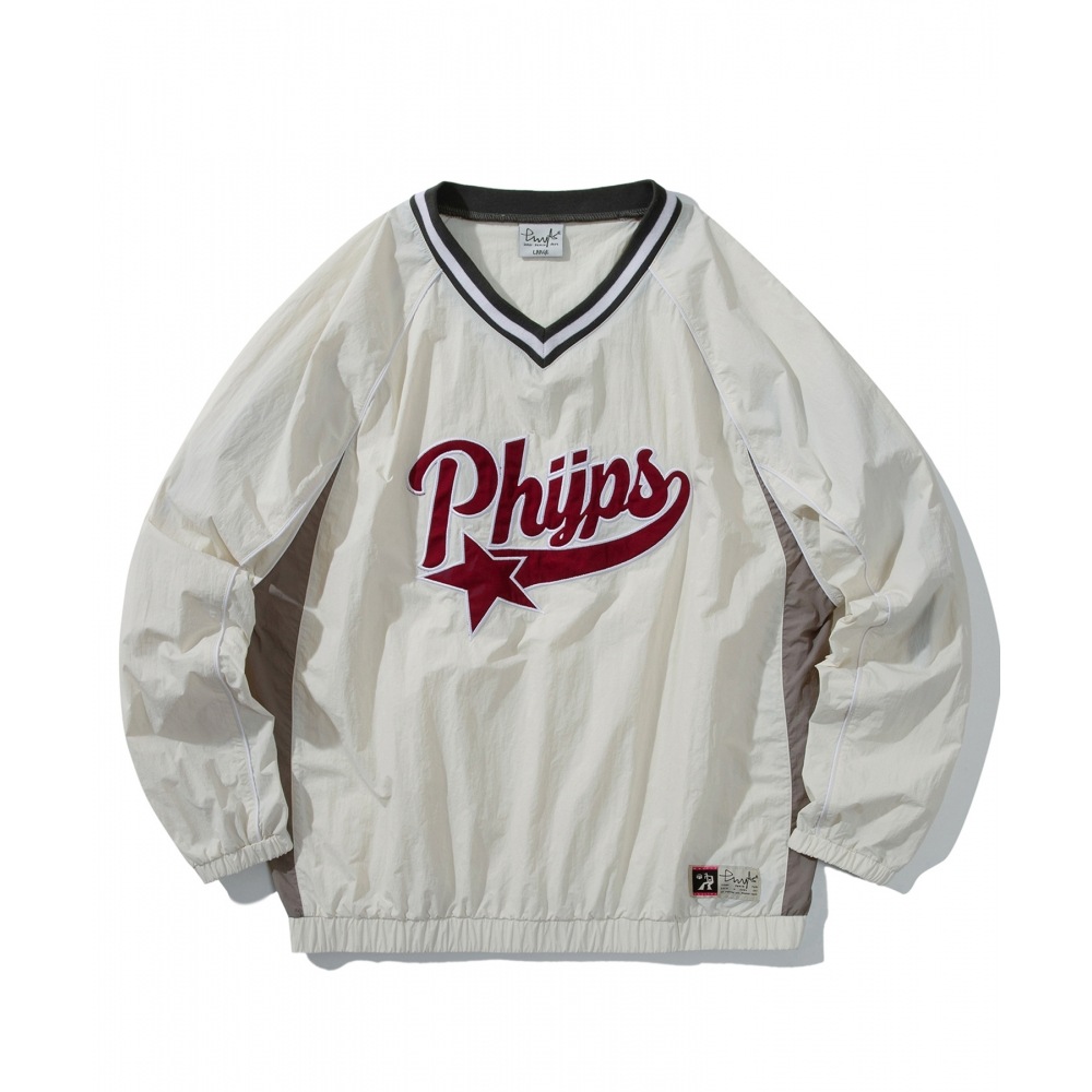 体育部フィプス テールロゴ LS オフホワイト