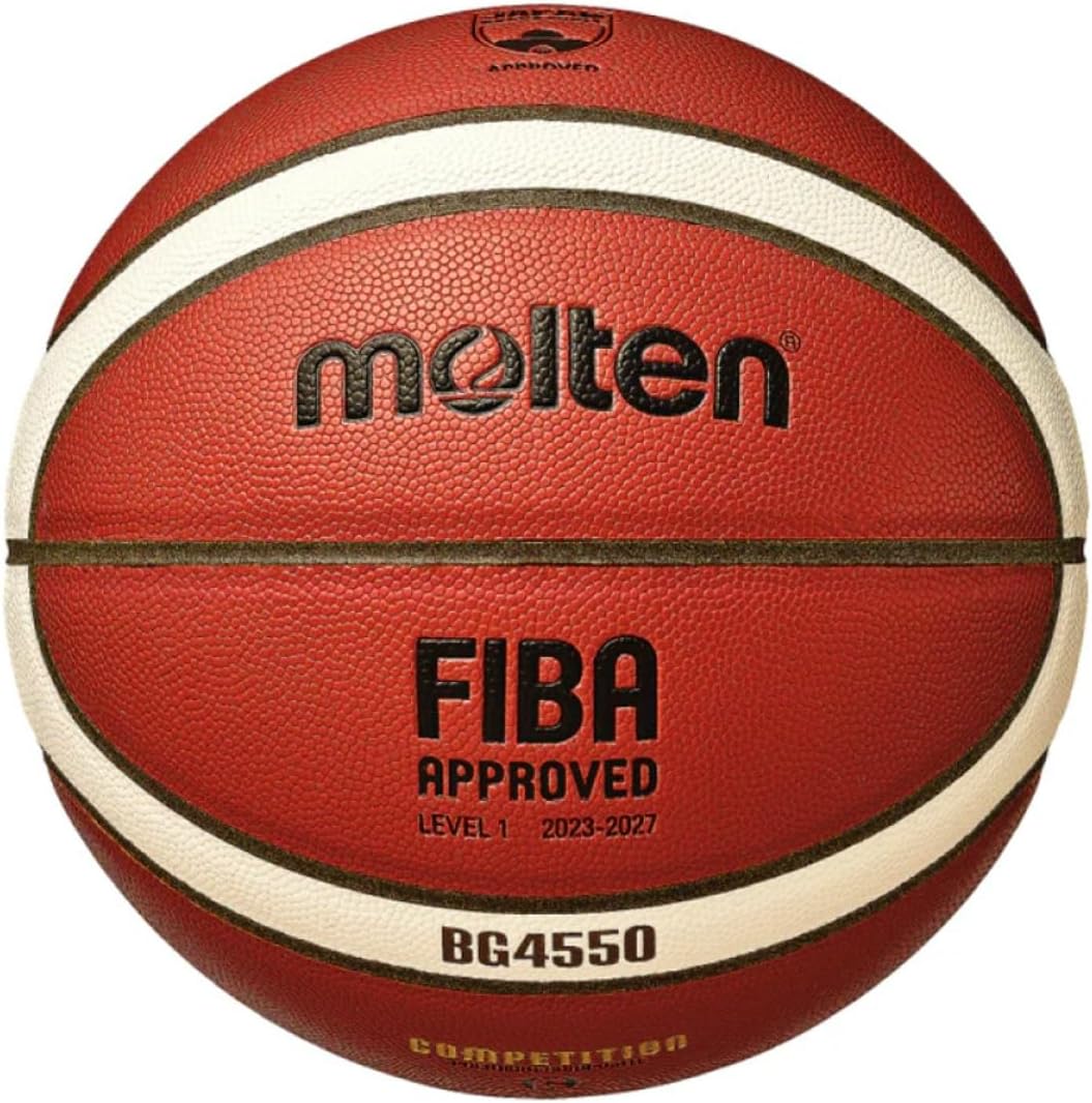 モルテン(molten) バスケットボール 小学生（特別競技ルール採用大会のみ） 中学生以上女子 6号球 検定球 オレンジ×アイボリー B6G4550
