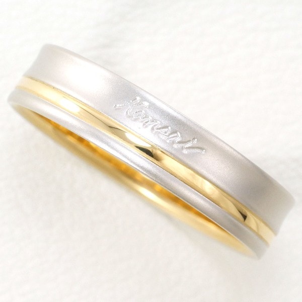 山本寛斎 PT900 K18YG リング 指輪 14号 総重量約3.3g ジュエリー 中古 29,153円