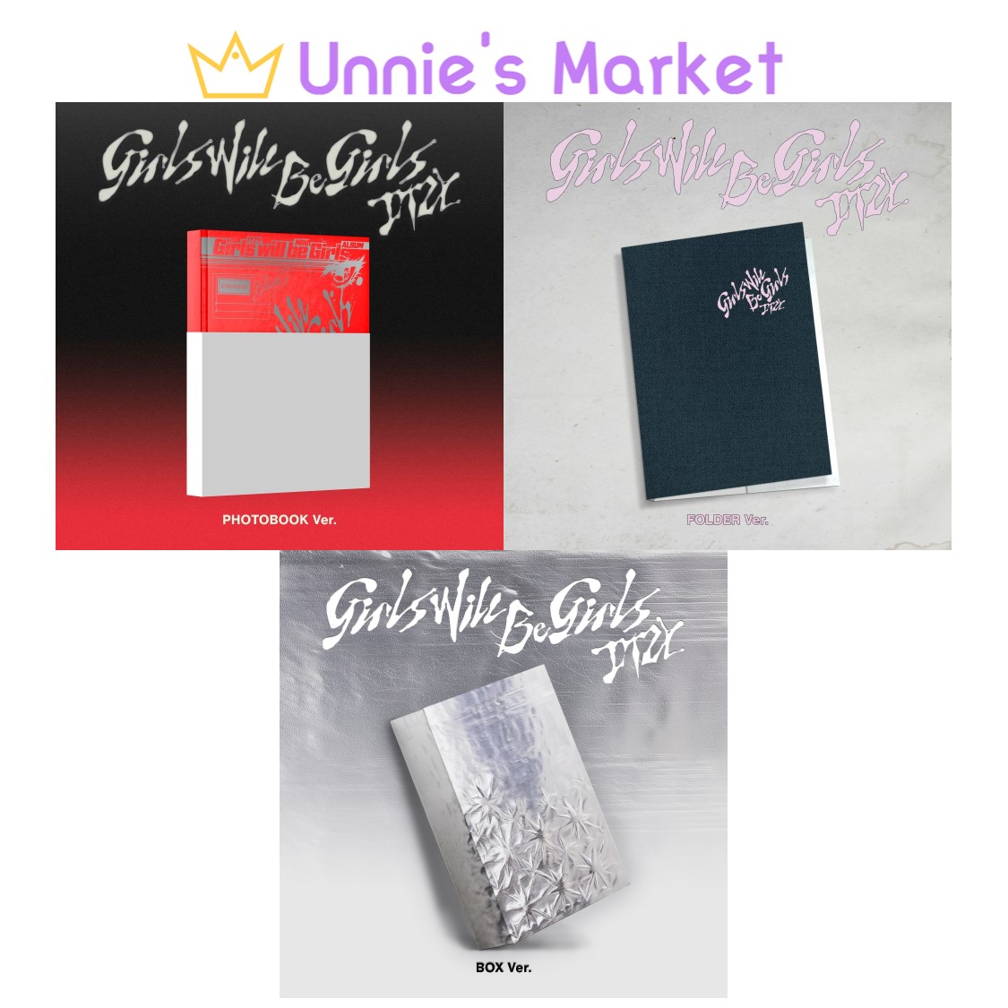[SET] ITZY [Girls Will Be Girls] + Free Photocard 1EA(fan-made)