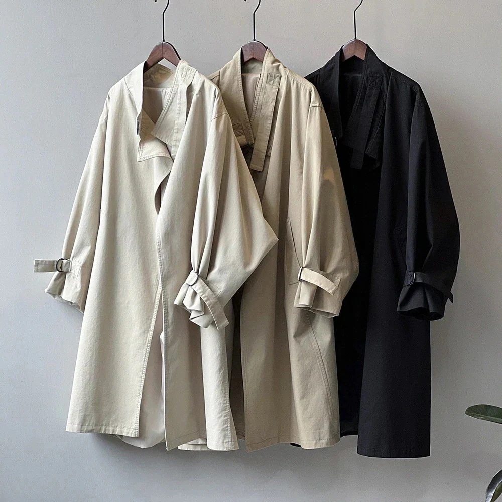 高級感 2024春 コート 日韓 ゆったり ロングタイプ アウター 気質 レディース スリム見え トレンチコート30%までに制限