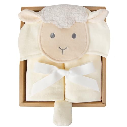 [] ディーゴ 出産祝い ベビーバスタオル 赤ちゃん バスローブ ギフト 男の子 女の子 ラム アイボリー#61344
