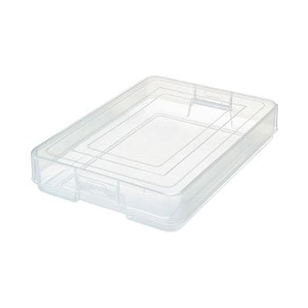 （まとめ）TANOSEE PPデスクトレーA4クリアホルダー対応 1セット（3個）[x3セット]