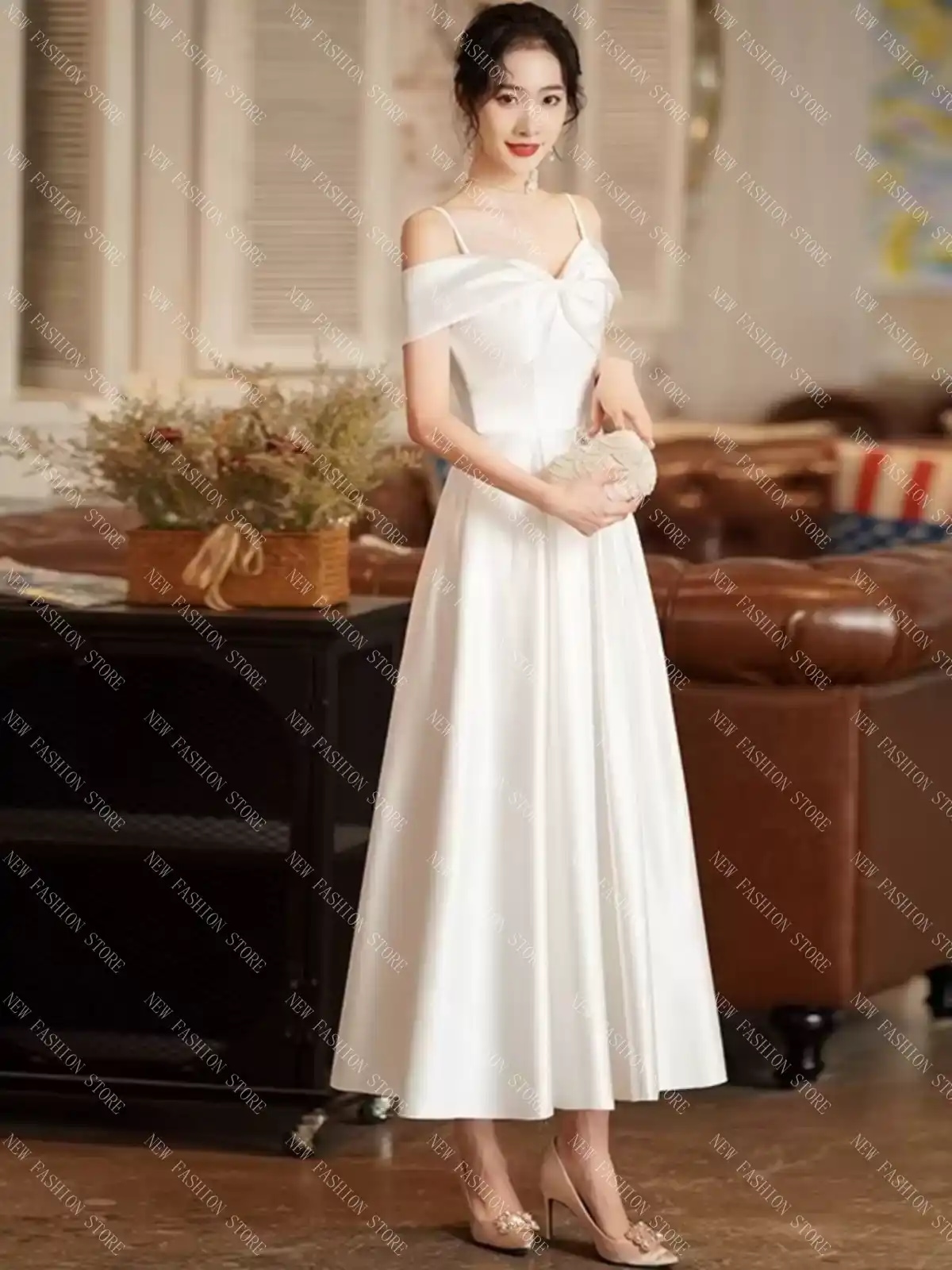 シンプルで上品なドレススカート-17 8,567円