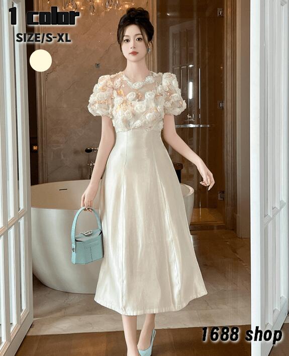 おすすめ品2025 タイトワンピース 姫系ワンピース　シンプル　ワンピース インポート ひざ丈 ミドル丈 エレガント　韓国ファッション シンプル Vネック パーティドレス 半袖　お嬢様 セクシー ミニ 4,737円