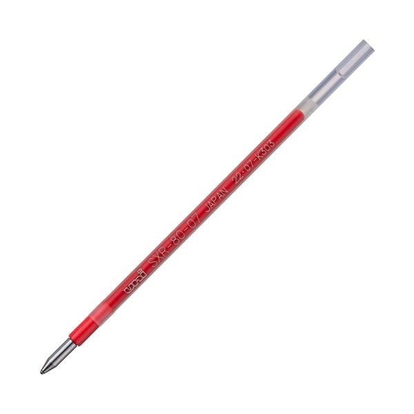 （まとめ） 三菱鉛筆 油性ボールペン替芯紙製パッケージ 0.7mm 赤 ジェットストリーム多色多機能用 SXR8007K.15 1セット（10本） (10セット)