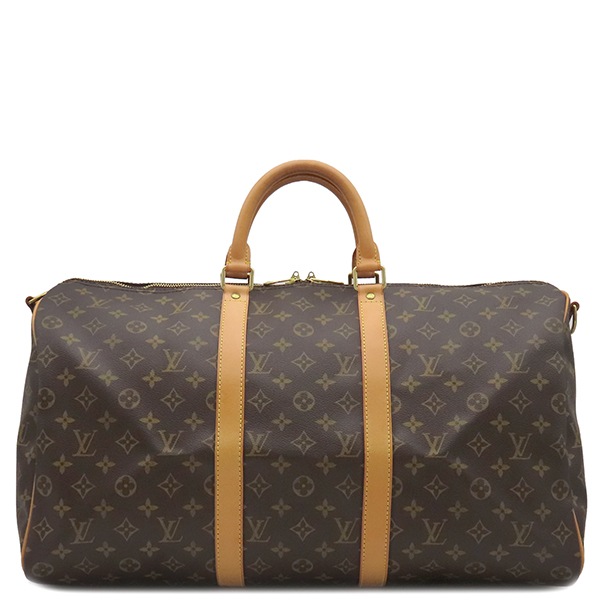 ルイヴィトン LOUIS VUITTON ボストンバッグ キーポル バンドリエール50 モノグラムキャンバス モノグラム ゴールド金具 茶 鍵/パドロック欠品 M41416 MB1001【中古】