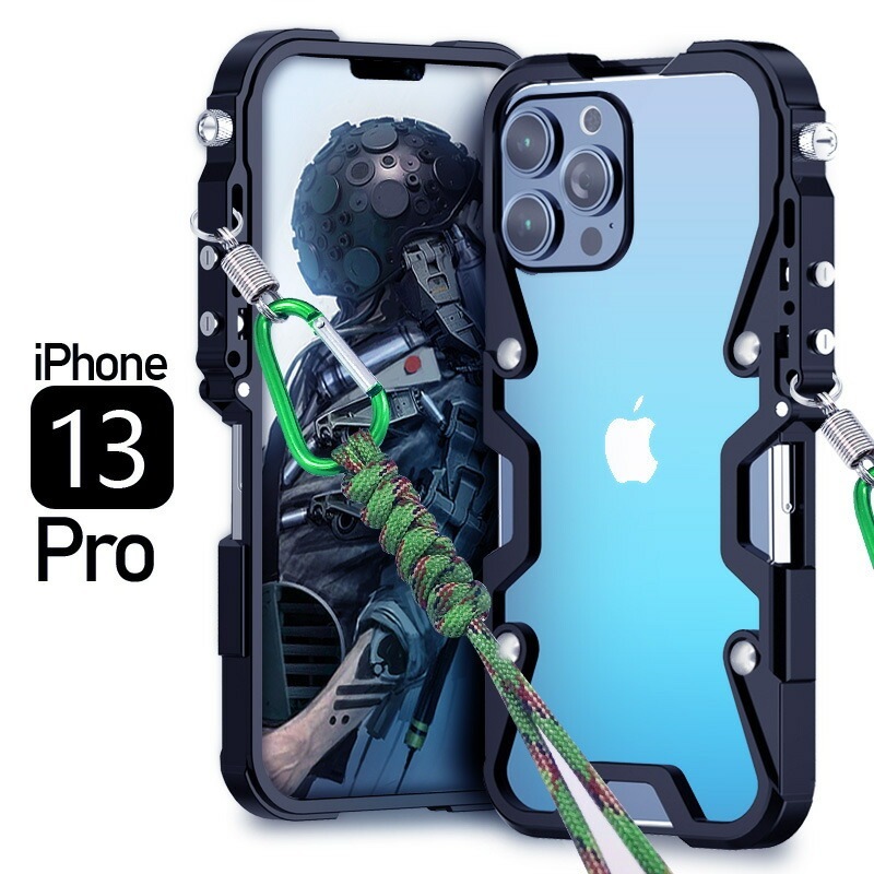 iPhone13Proスマホケース クリエイティブ金属個性的なスマホケース ブラックゴールドシルバースマホケース 送料無料スマホケース